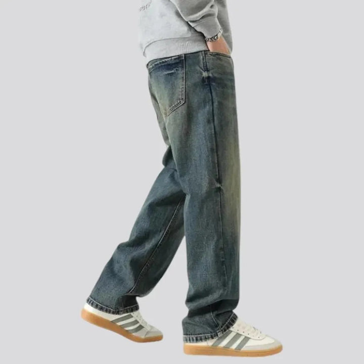 Baggy vintage mid rise men's jeans