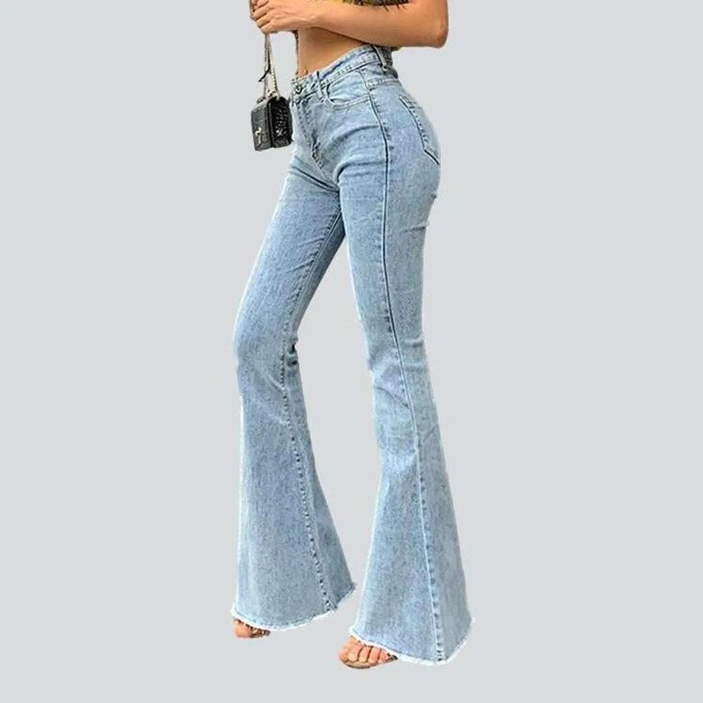 Stylish boot cut women's jeans