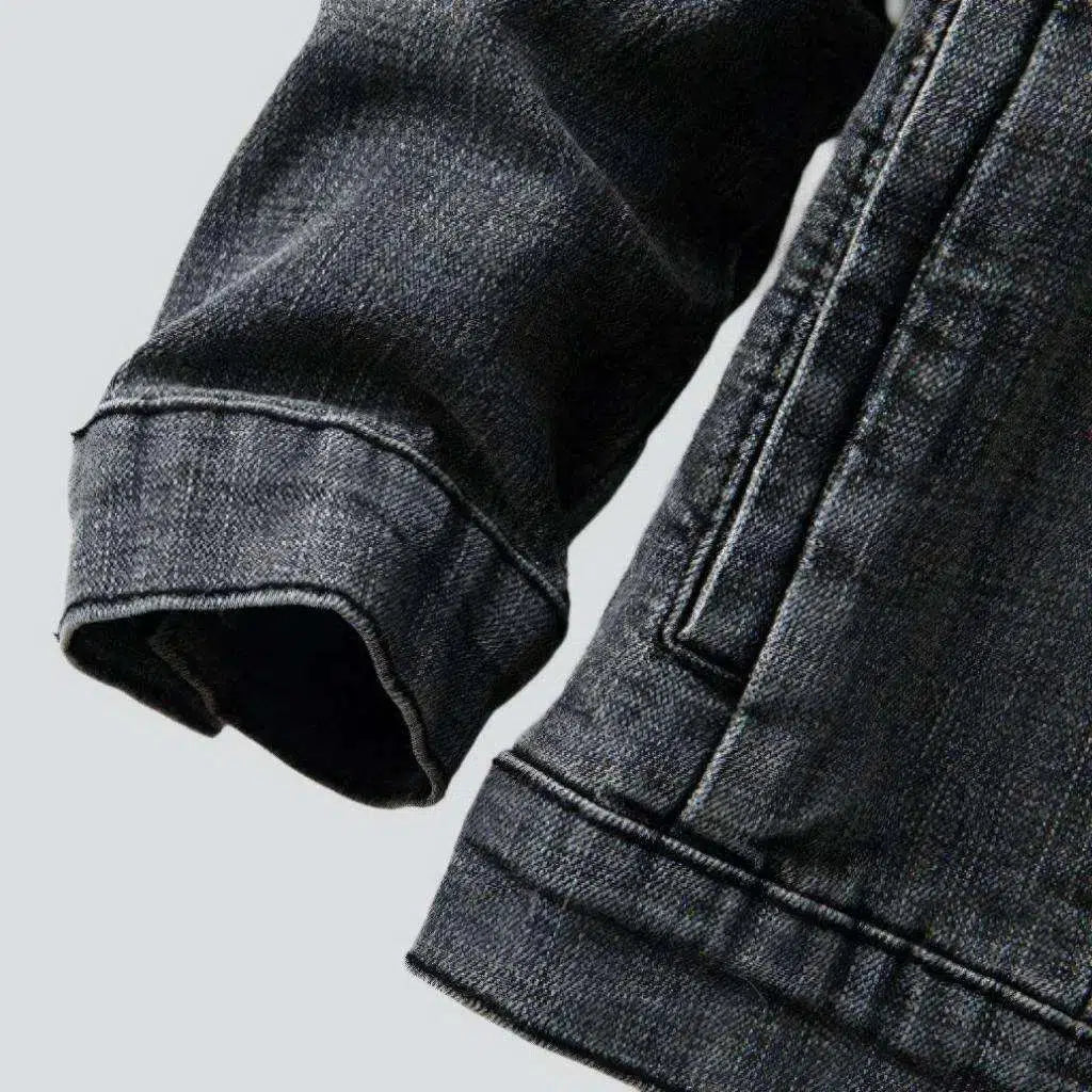 Sanded men's jean jacket