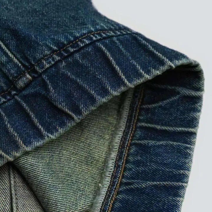 Stonewashed vintage jean jacket