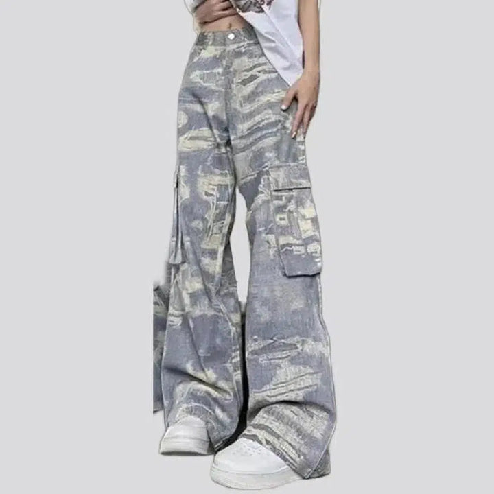 Cargo baggy jeans
 for women