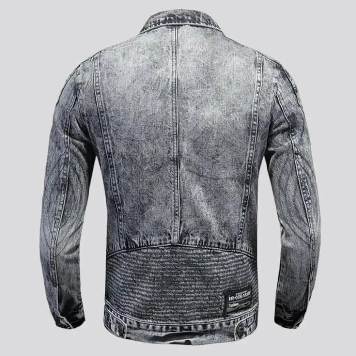Vintage grey men's jean jacket