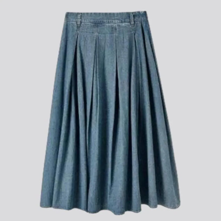 High-waist street denim skirt
 for women
