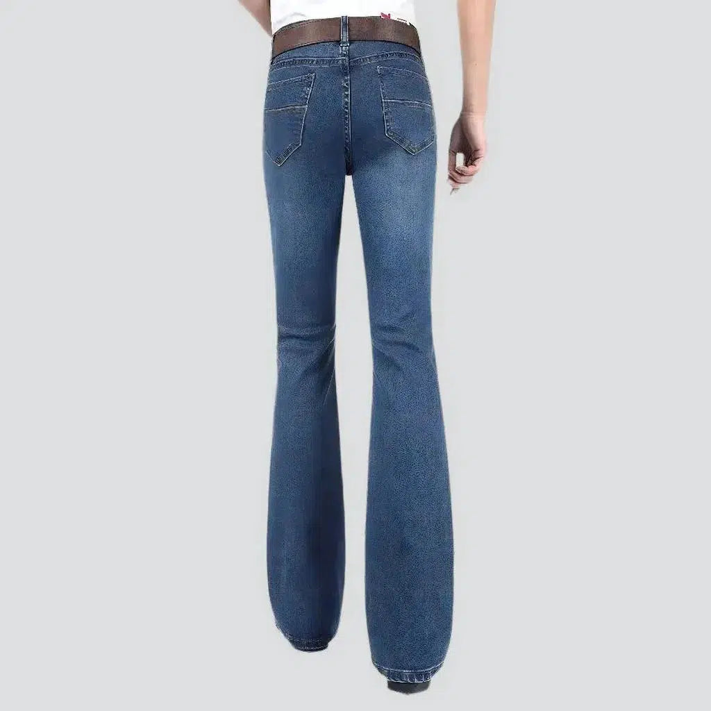 Low-waist men's street jeans
