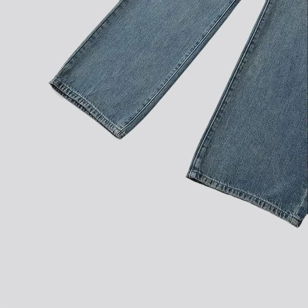 Vintage sanded jeans
 for women