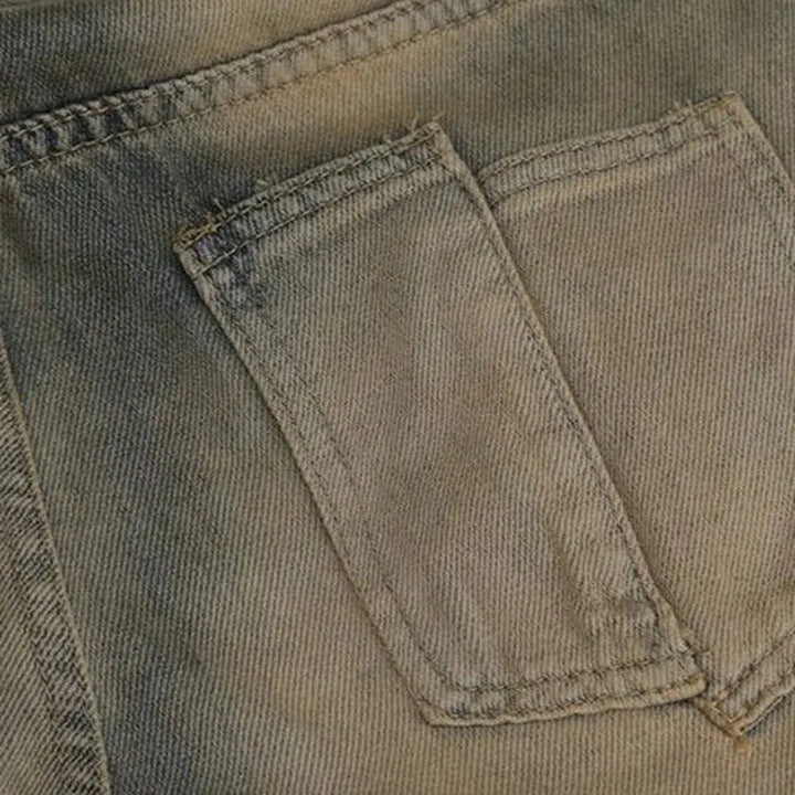 High-waist cutout jeans
 for women