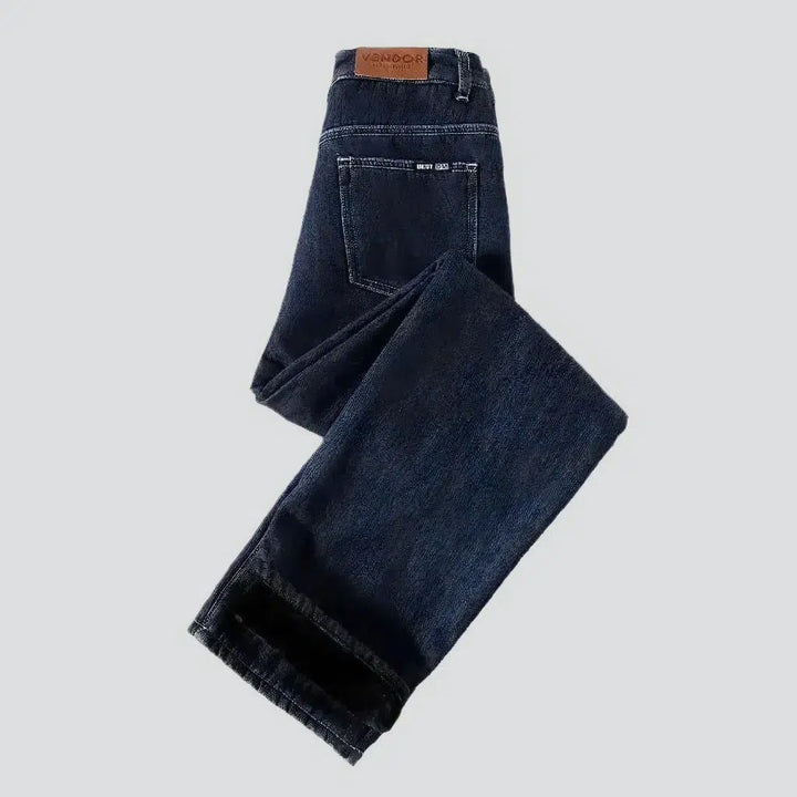 High-waist monochrome jeans
 for women