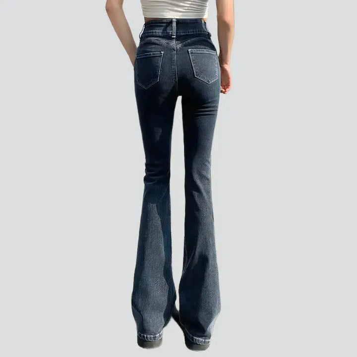 Street women's stonewashed jeans