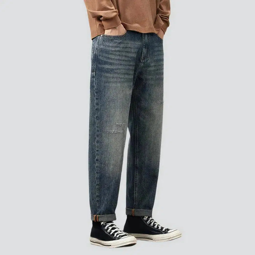 Fashion mid-waist jeans
 for men