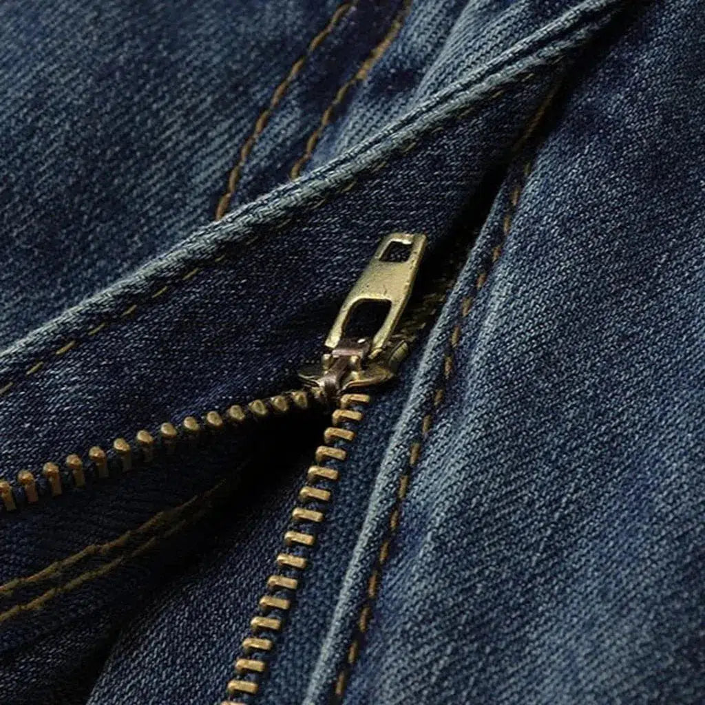 High-waist floor-length jeans
 for ladies