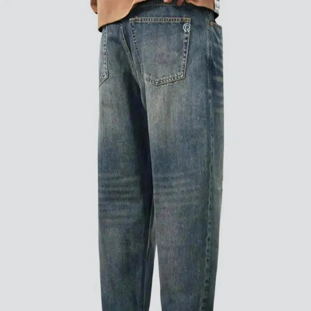 Fashion mid-waist jeans
 for men