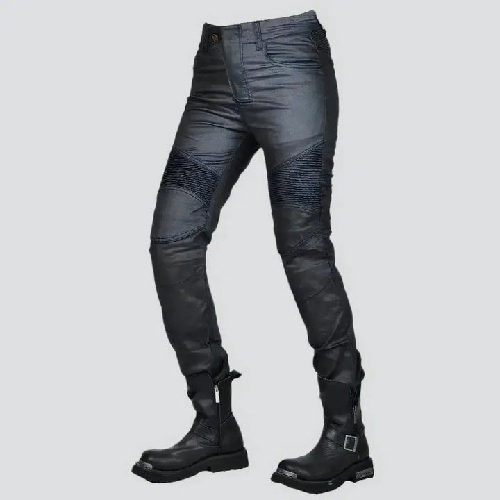 Slim biker jeans
 for ladies