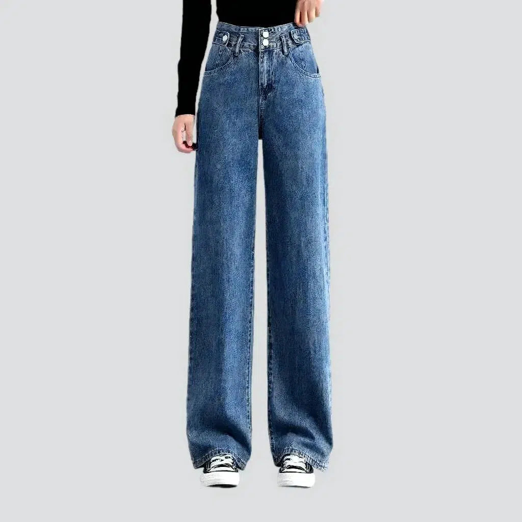 Insulated women's fleece jeans