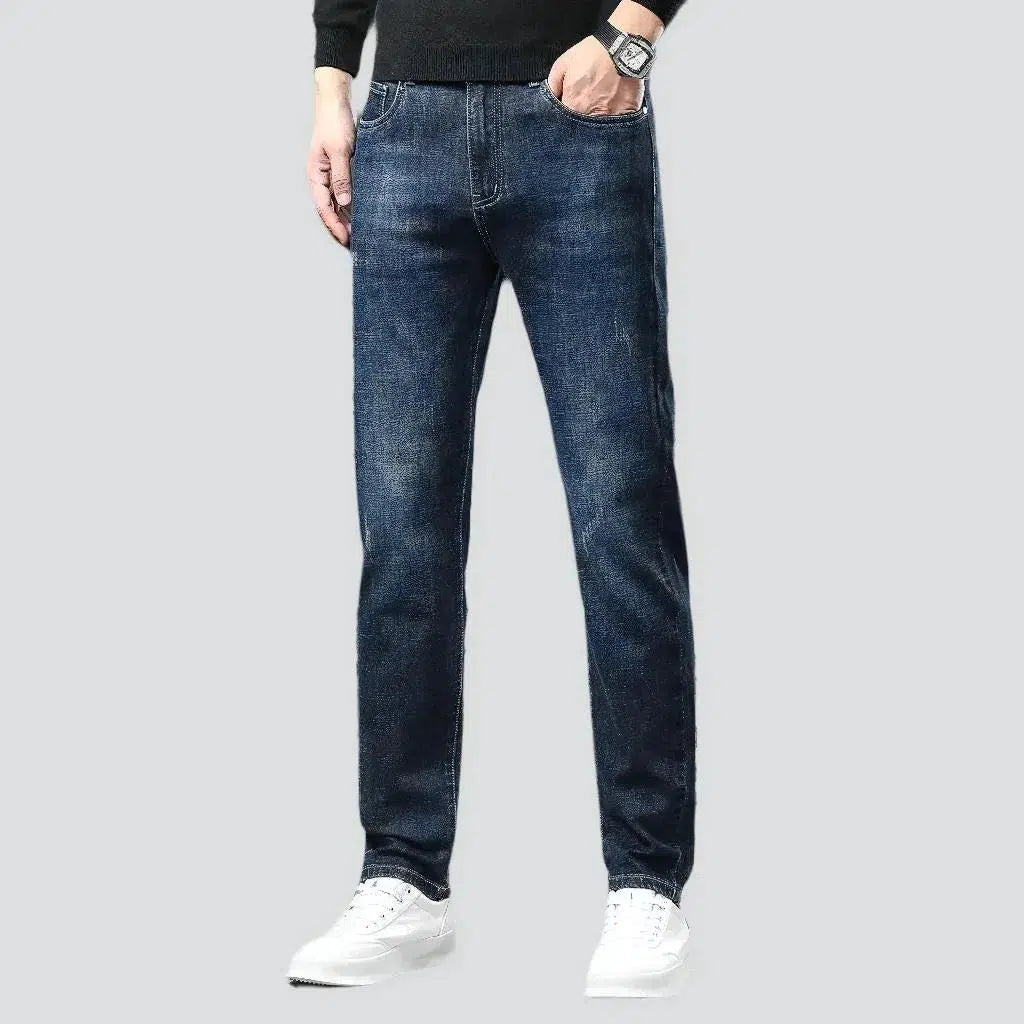 Men's furrowed jeans