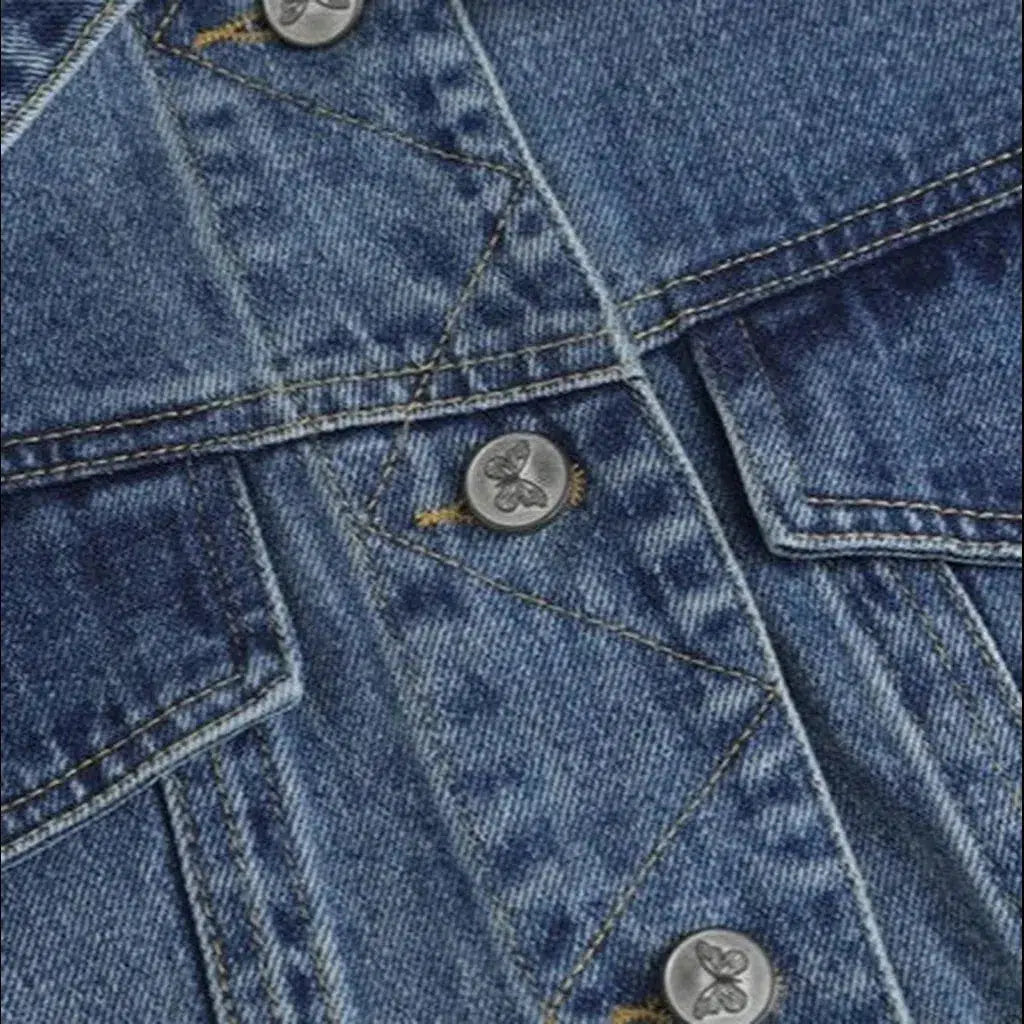 Vintage fashion women's jean jacket