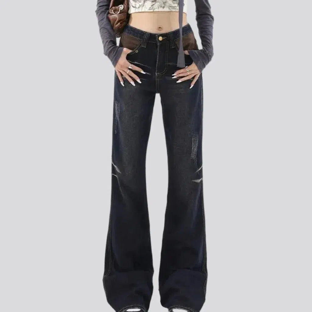 Bootcut black jeans
 for ladies