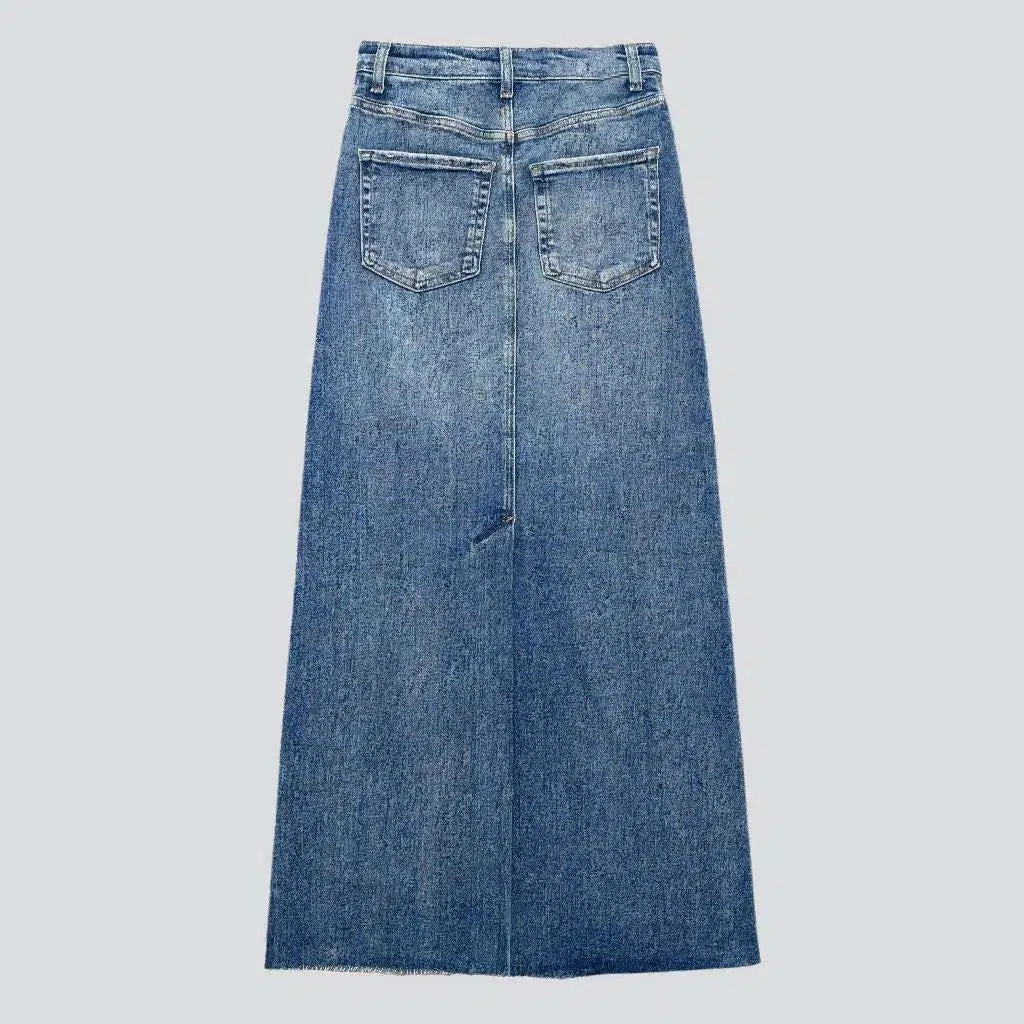 High-waist jeans skirt
 for ladies