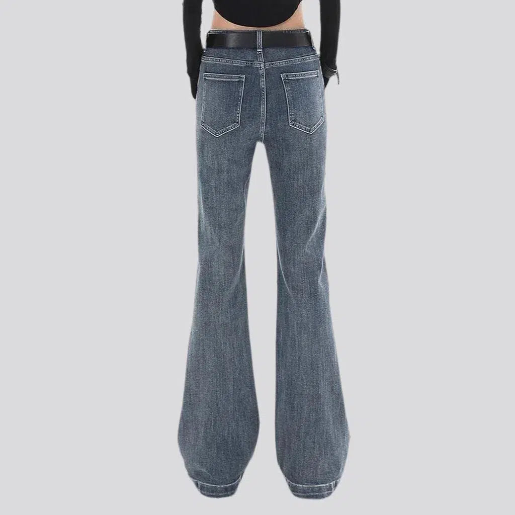 Grey cast women's low-waist jeans