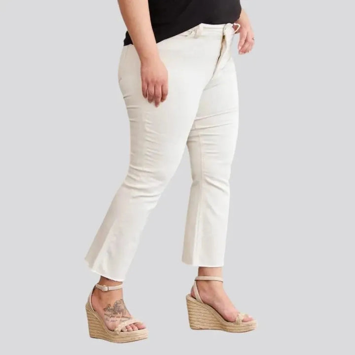 Color women's sand jeans