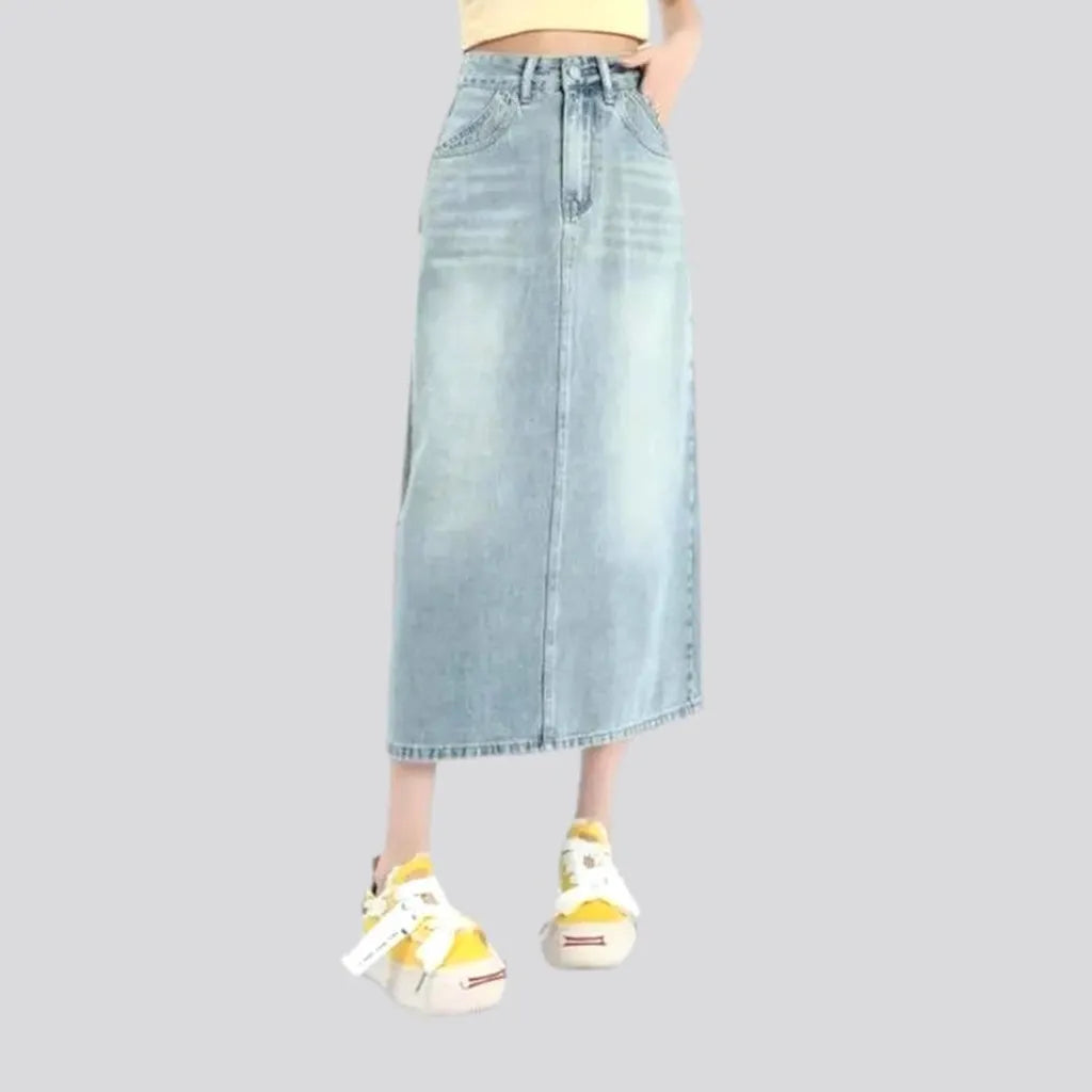 Vintage fashion women's denim skirt