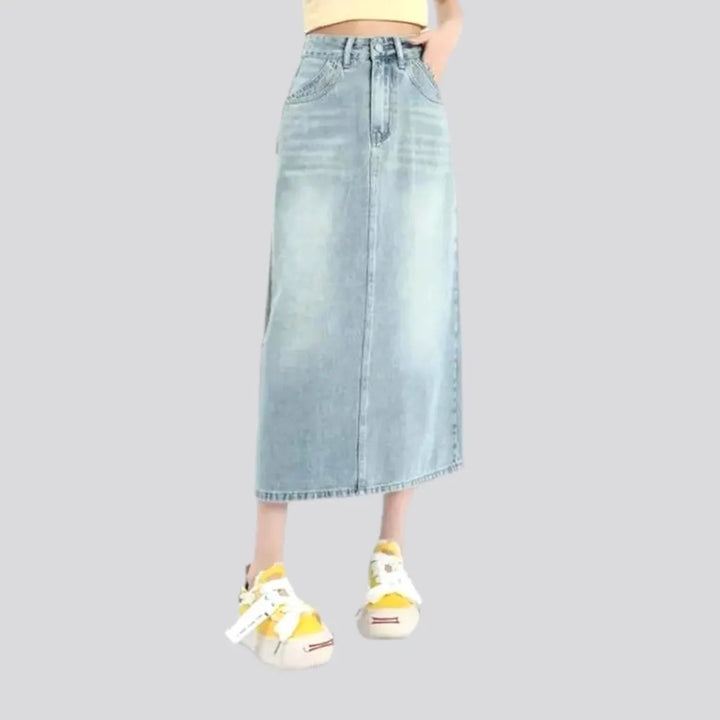 Vintage fashion women's denim skirt