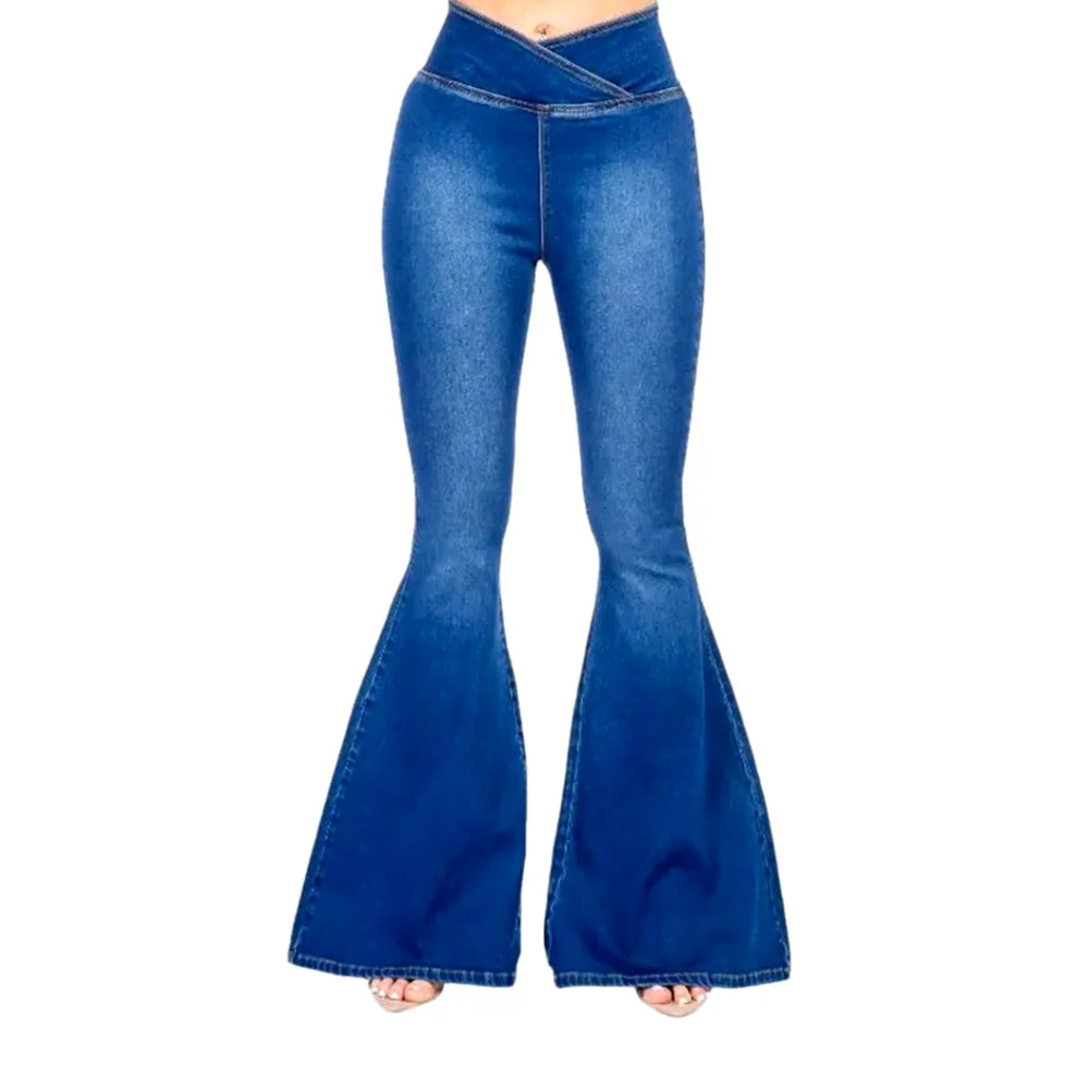 High Rise Stretchable Jeans for Women - Blue