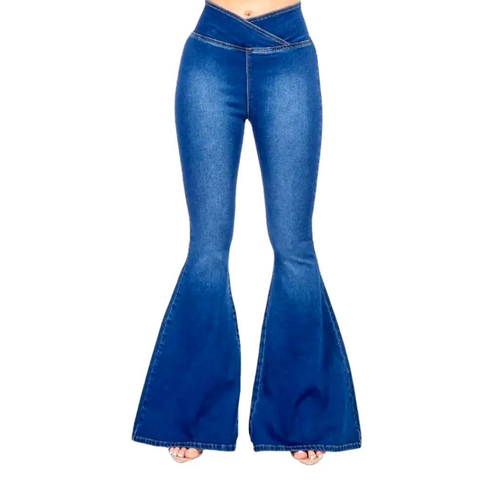 High Rise Stretchable Jeans for Women - Blue