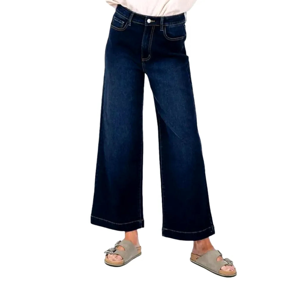 Comfortable and Chic Stretchable Jeans for Ladies - Dark Blue