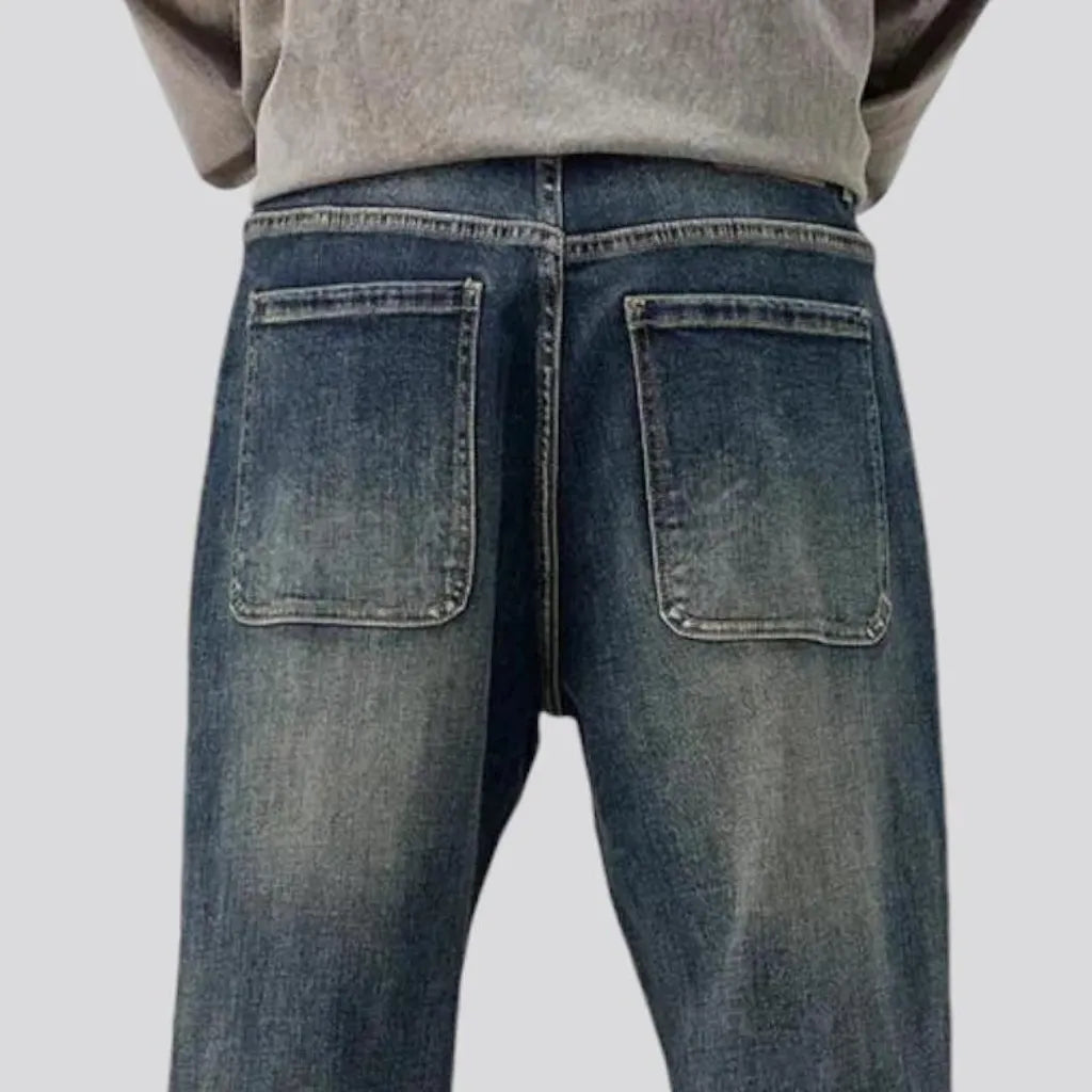 Retro baggy style men's jeans