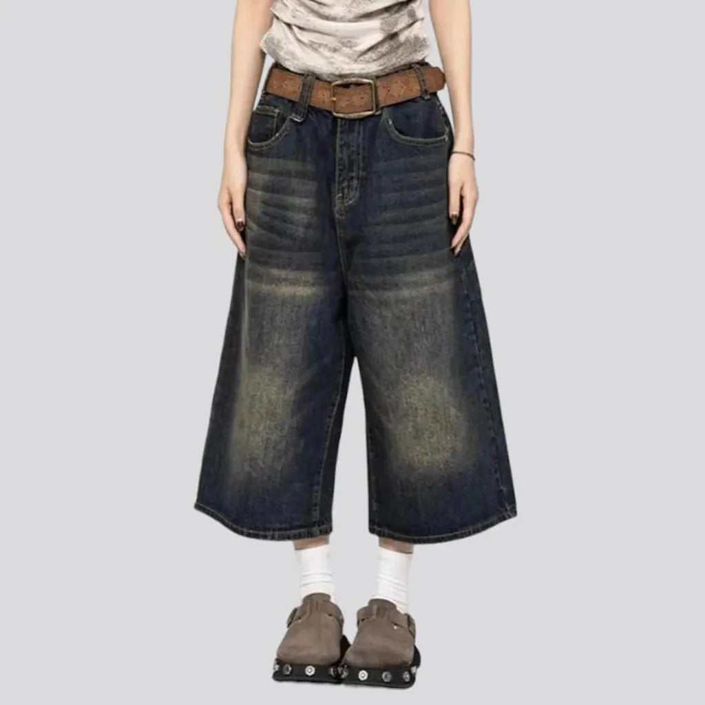 Fashion sanded women's denim shorts | Jeans4you.shop