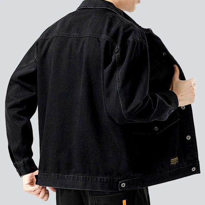 Big side pocket denim jacket