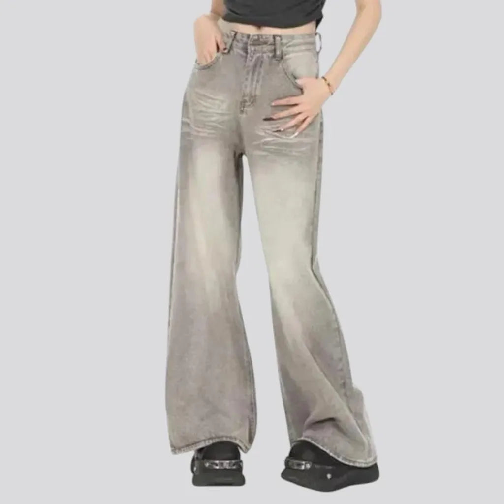 High rise jeans for ladies