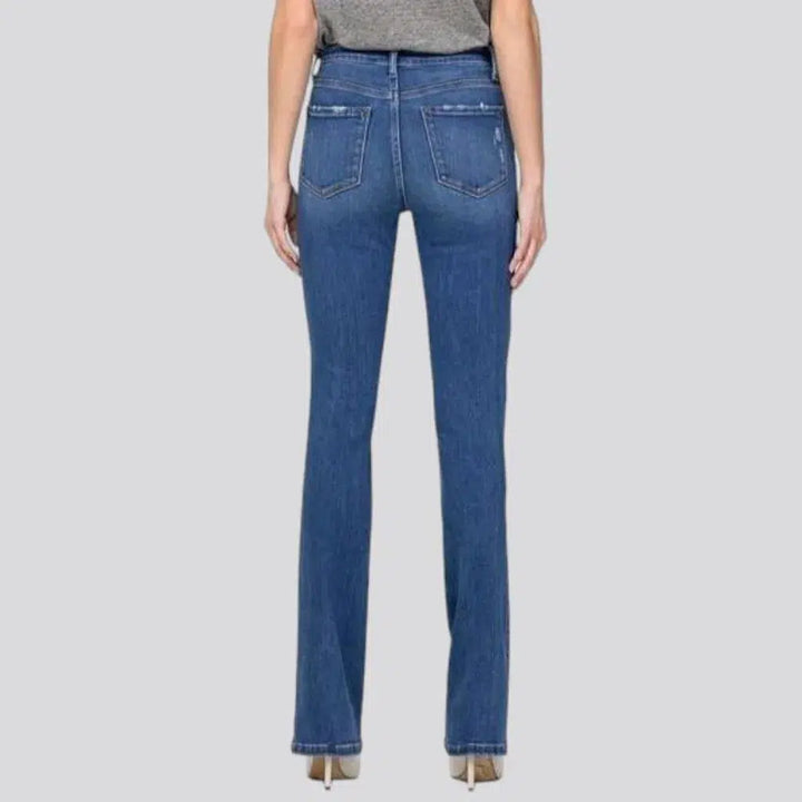 High-waist classic jeans
 for women