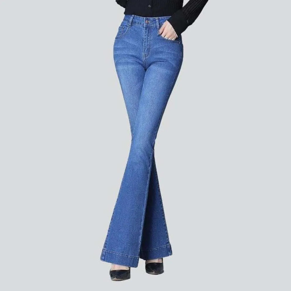 Boot cut women's stylish jeans