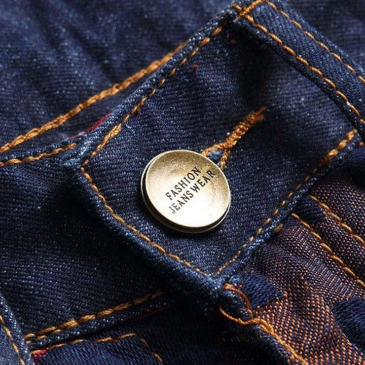 Color patchwork jeans for men