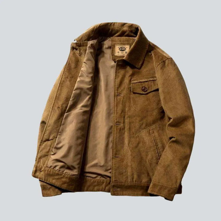 Winter color bomber denim jacket
