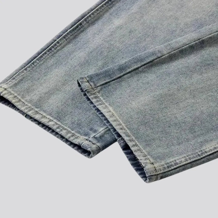 Vintage mid-rise baggy men's jean joggers