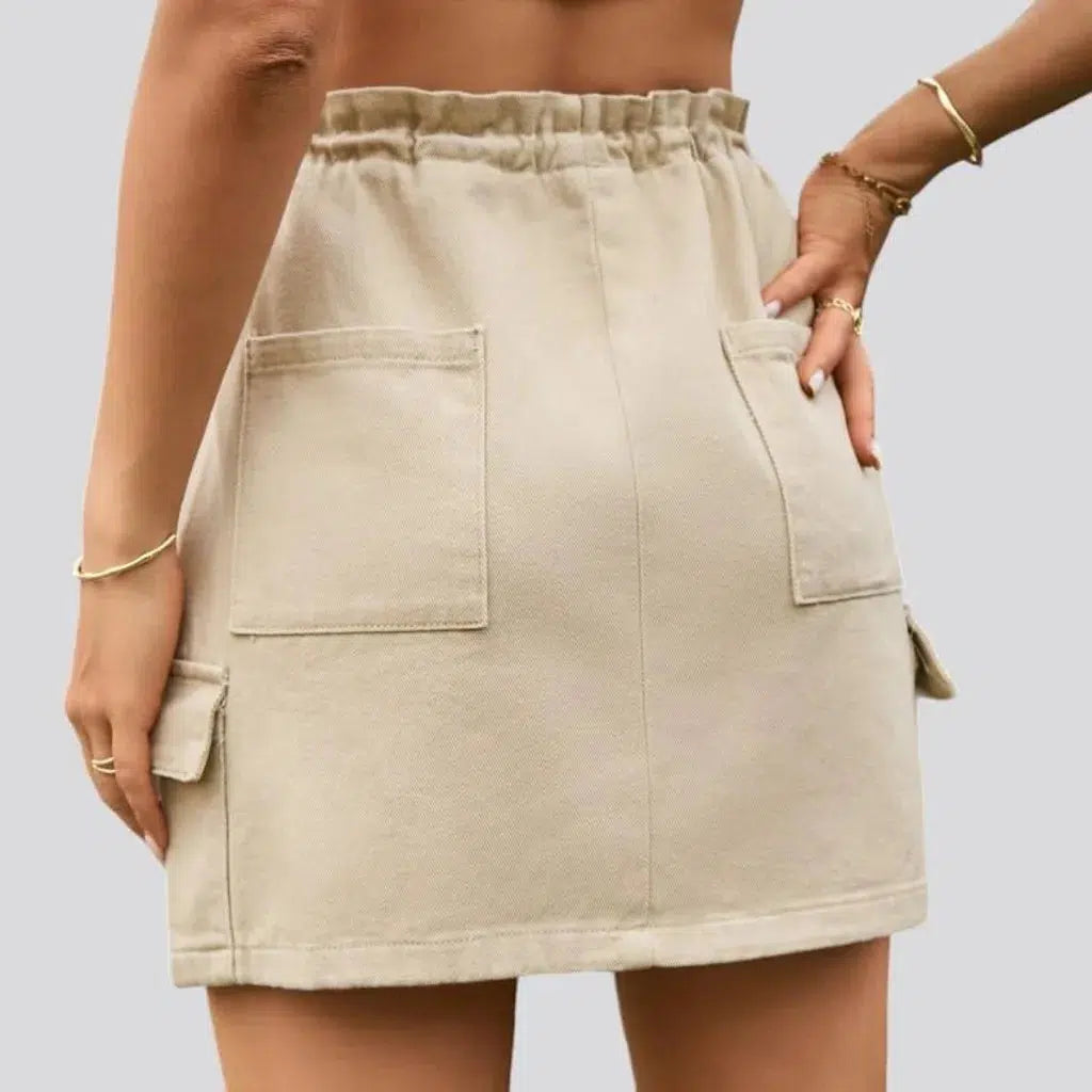 Fashion mini women's jeans skirt