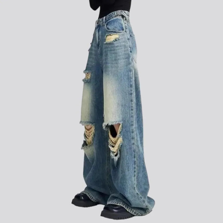 Sanded vintage jeans
 for ladies | Jeans4you.shop