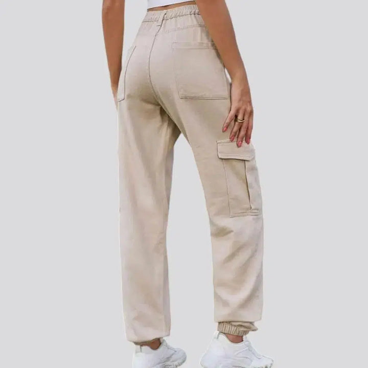 High-waist denim pants
 for women