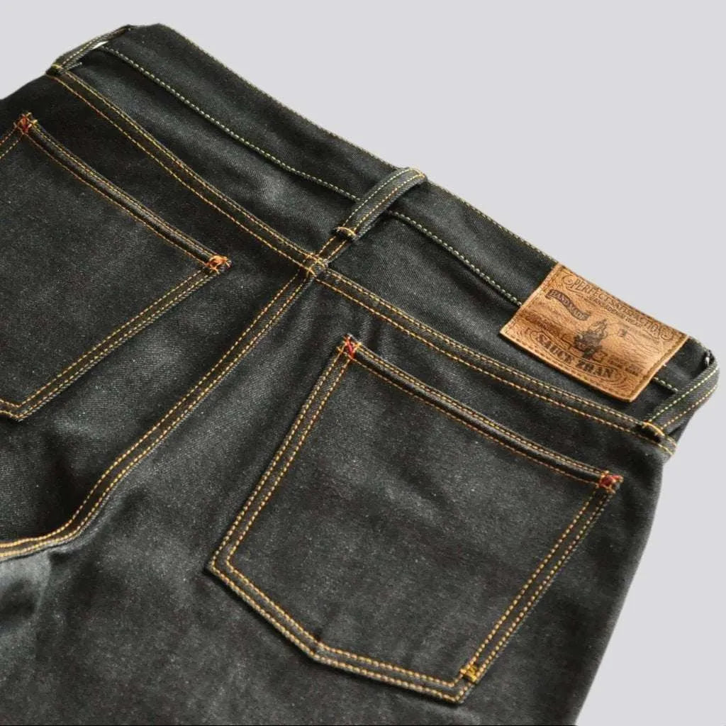 Selvedge raw jeans
 for men