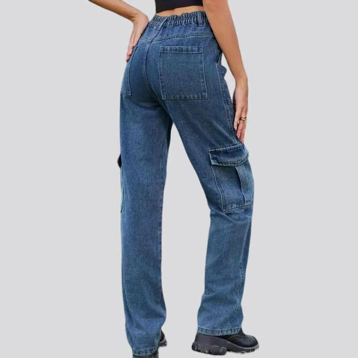 Straight high-waist jeans
 for ladies