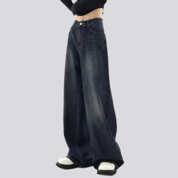 Street women's high-waist jeans