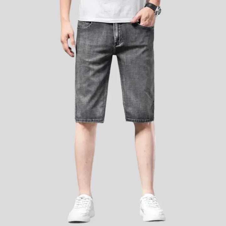 Thin denim shorts
 for men