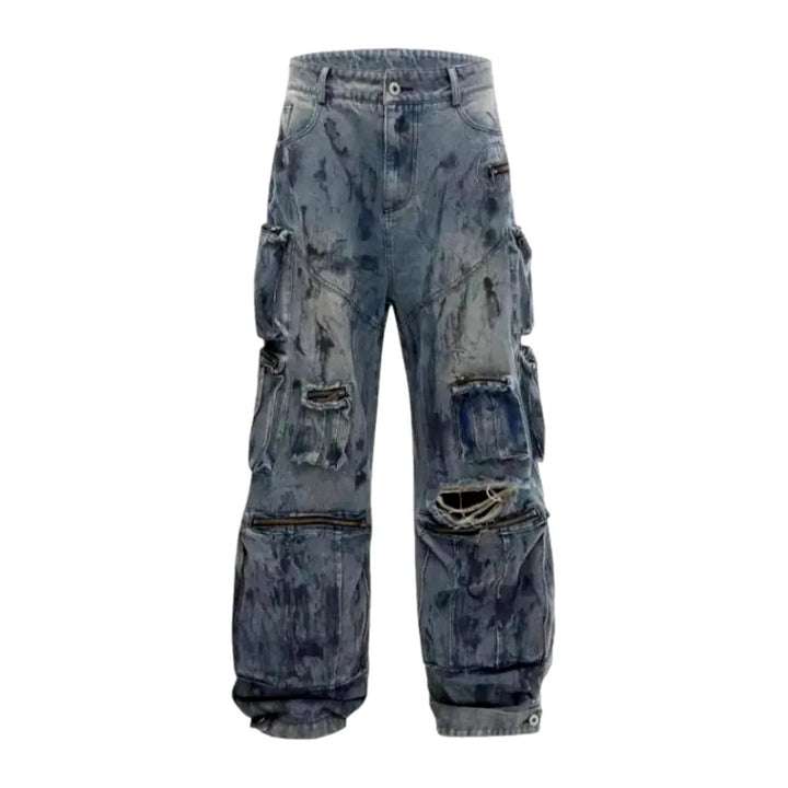 Vintage Style Jeans for Men - Blue