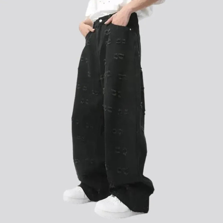 Grunge men's baggy jeans