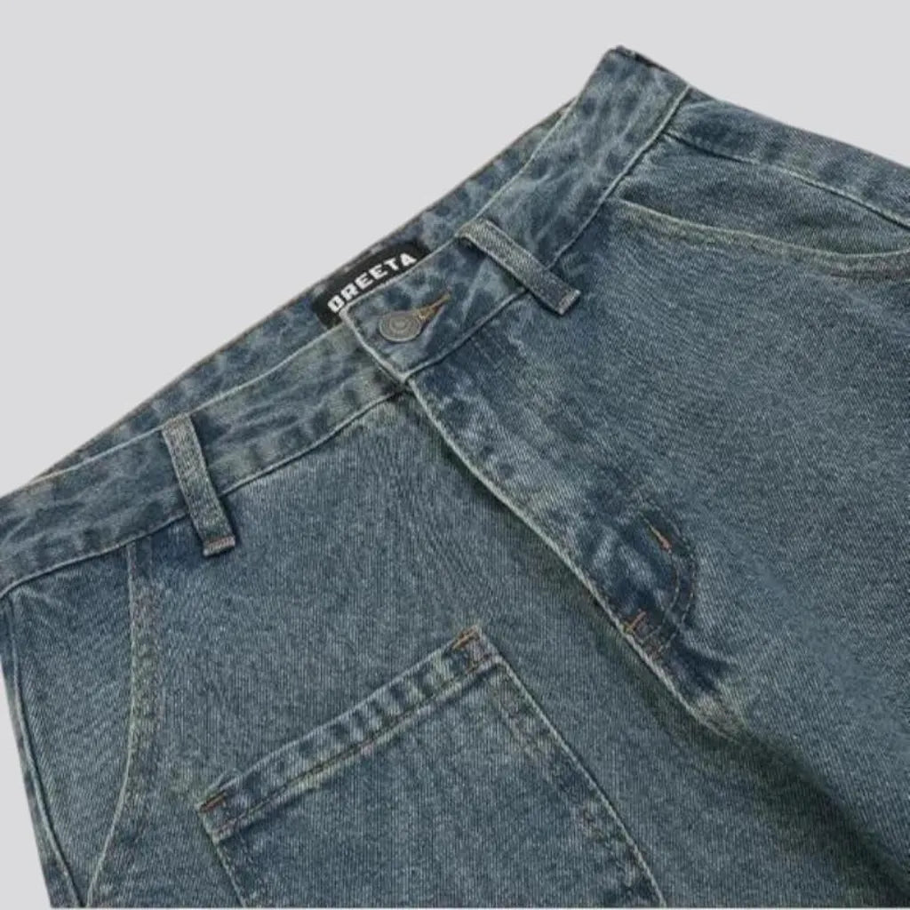 Faded lines jeans for men