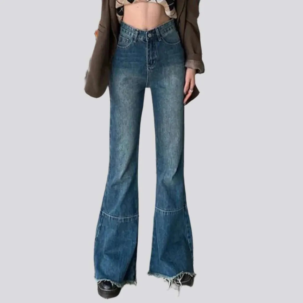 Vintage high-waist jeans
 for ladies