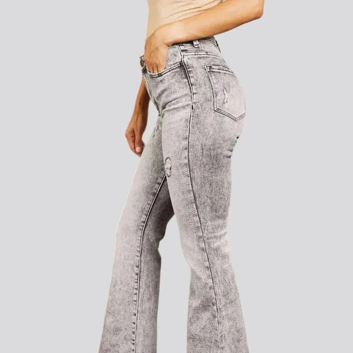 Street grey jeans
 for ladies