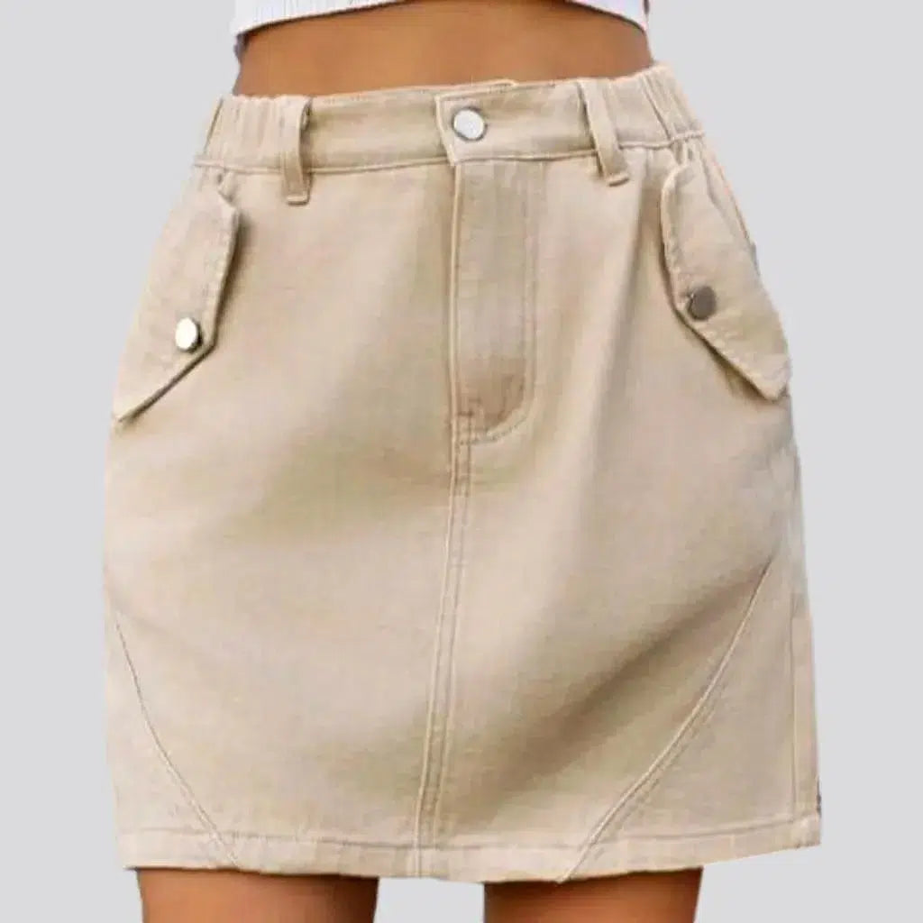 Y2k mini women's denim skirt